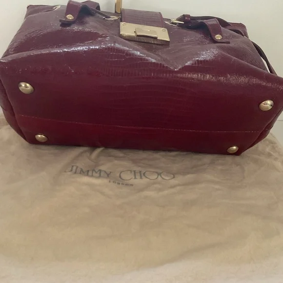 NWT Jimmy Choo Rhea Patent Leather Bag - Picture 3 of 6